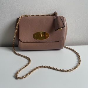 Mulberry Small Lily Classic Grain Dark Blush